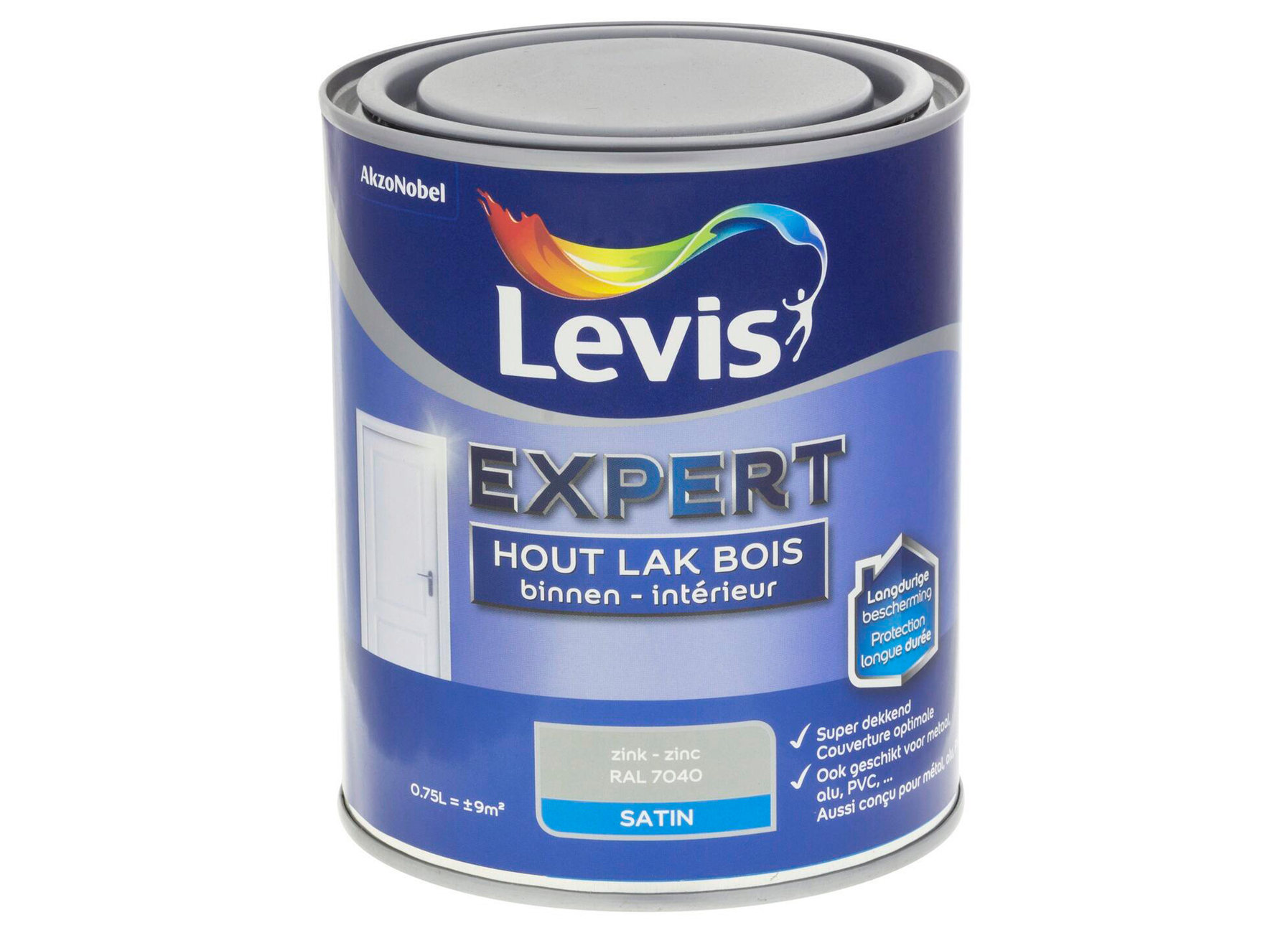 LEVIS EXPERT LAK BOIS INTERIEUR SATIN ZINC 7531 0,75L