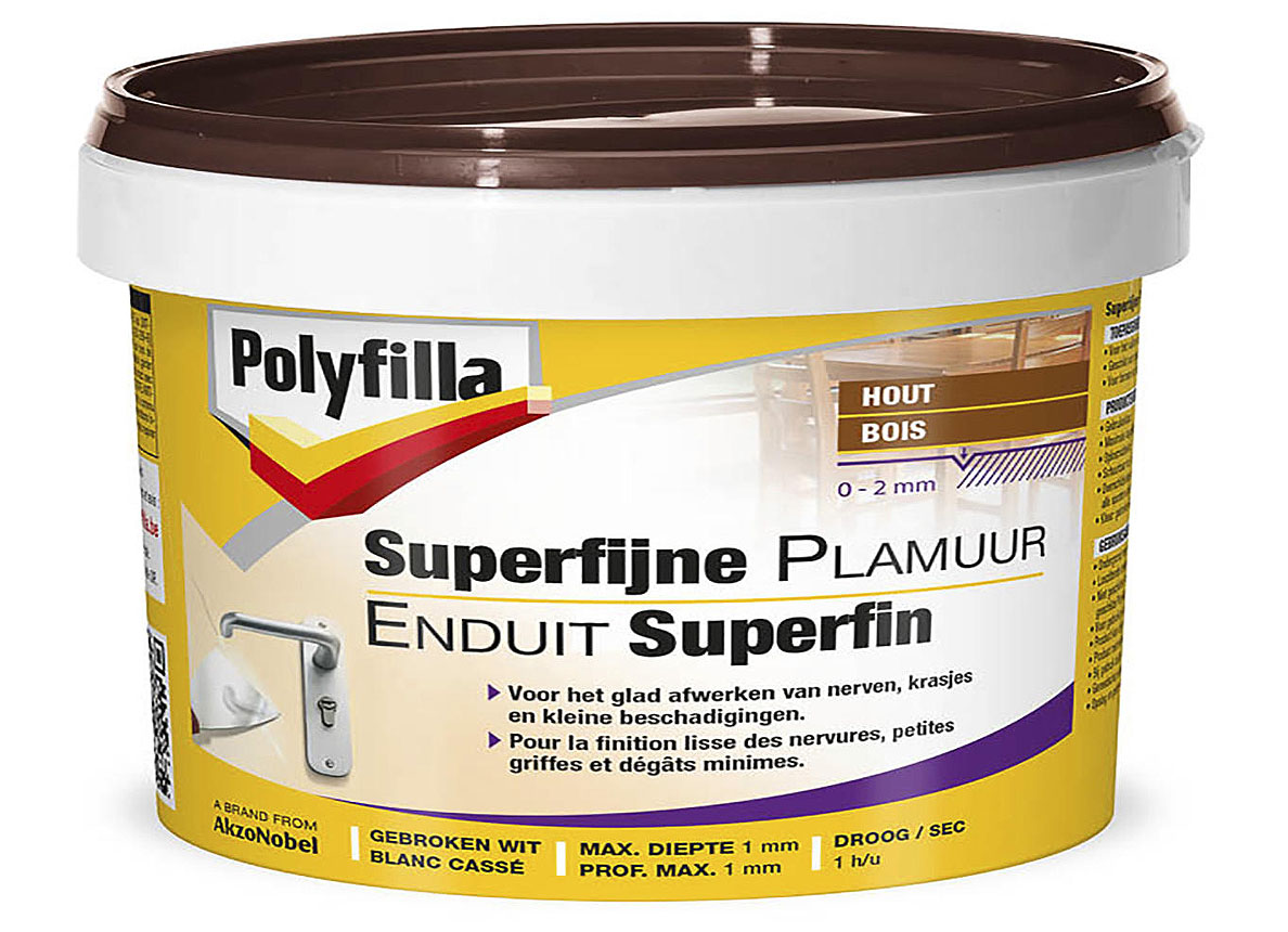 POLYFILLA ENDUIT SUPERFIN BLANC CASSE 500G