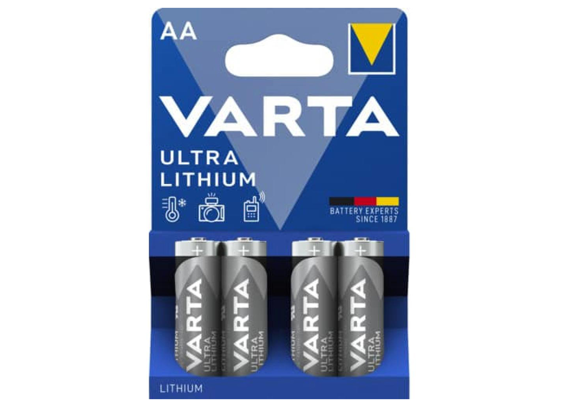 VARTA ULTRA LITHIUM LR06 AA 4 PACK