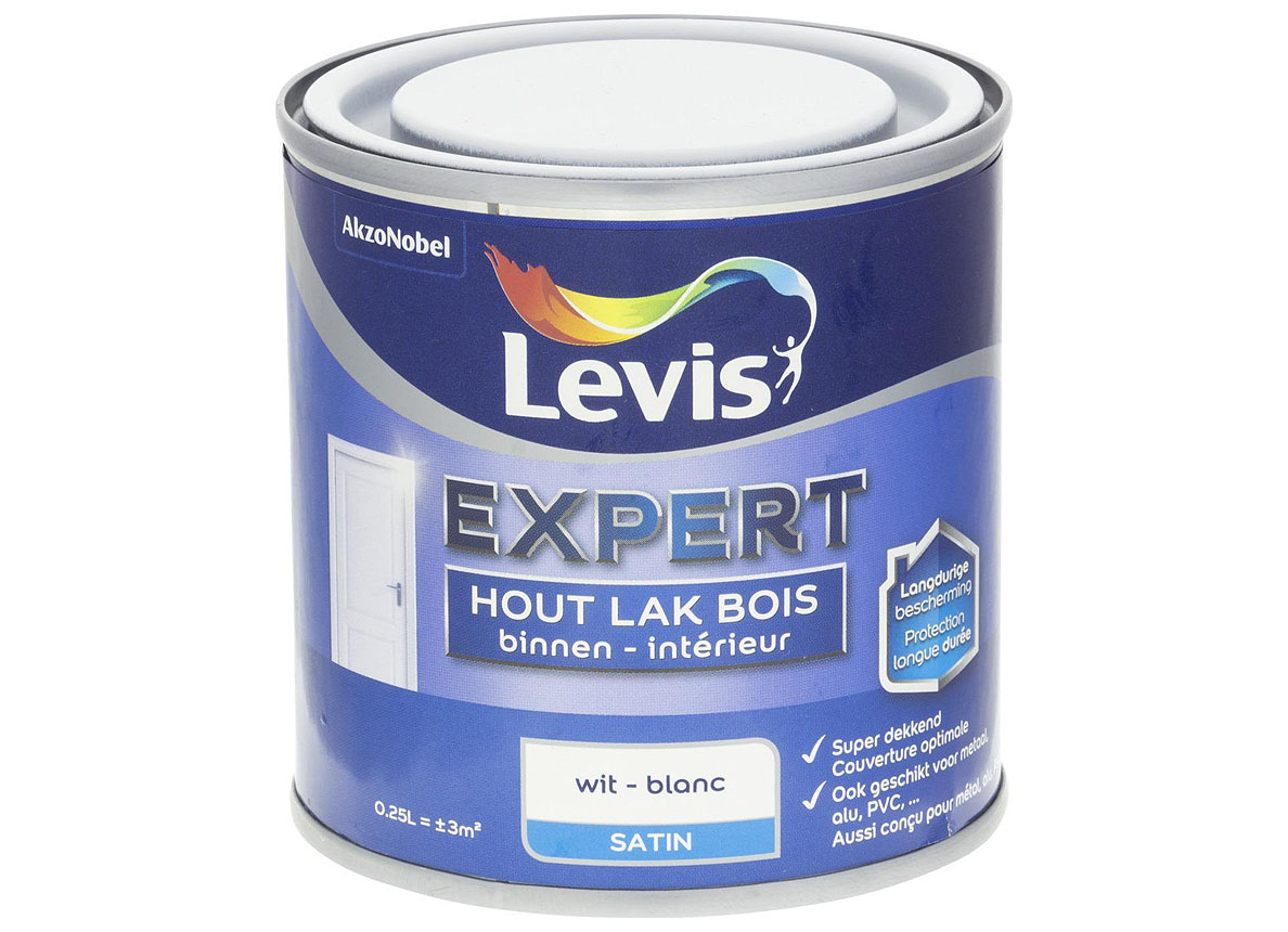 LEVIS EXPERT LAK BOIS INTERIEUR SATIN BLANC 0110 0,25L