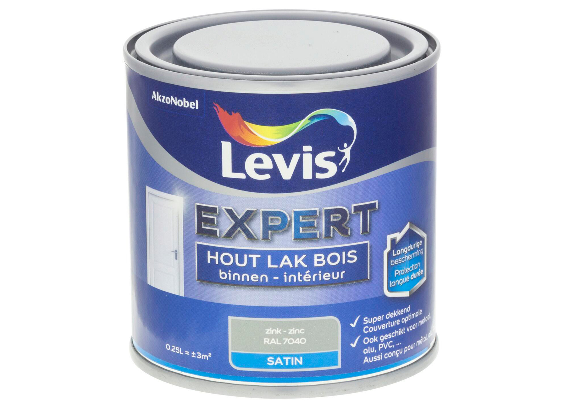 LEVIS EXPERT LAK BOIS INTERIEUR SATIN ZINC 7531 0,25L
