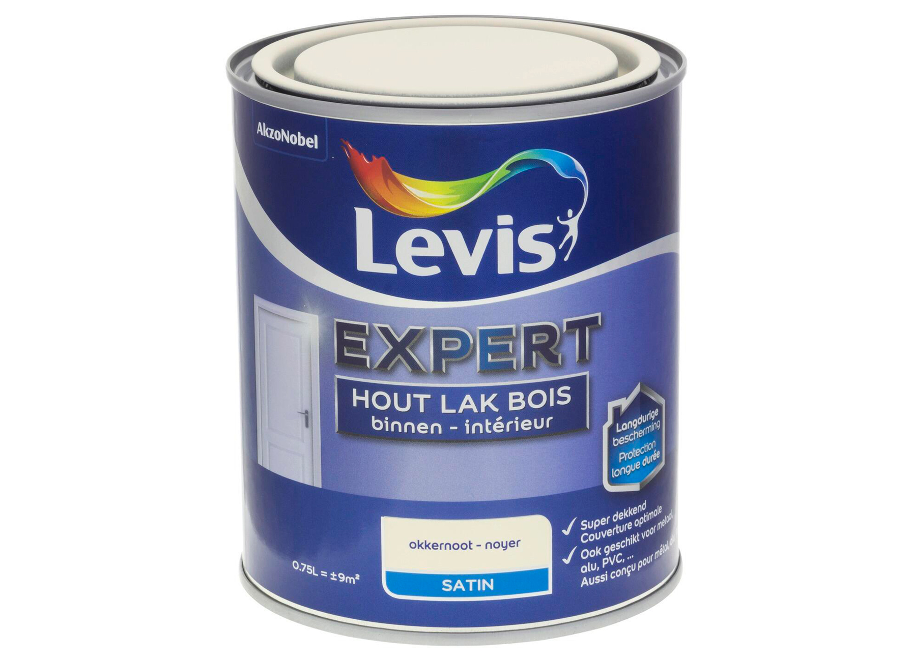 LEVIS EXPERT LAK BOIS INTERIEUR SATIN NOYER 0,75L