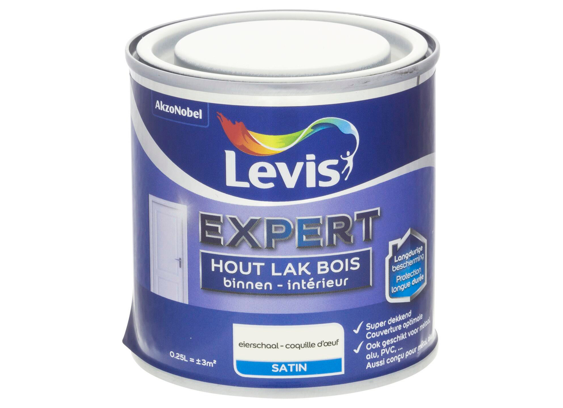 LEVIS EXPERT LAK BOIS INTERIEUR SATIN COQUILLE D'OEUF 0,25L
