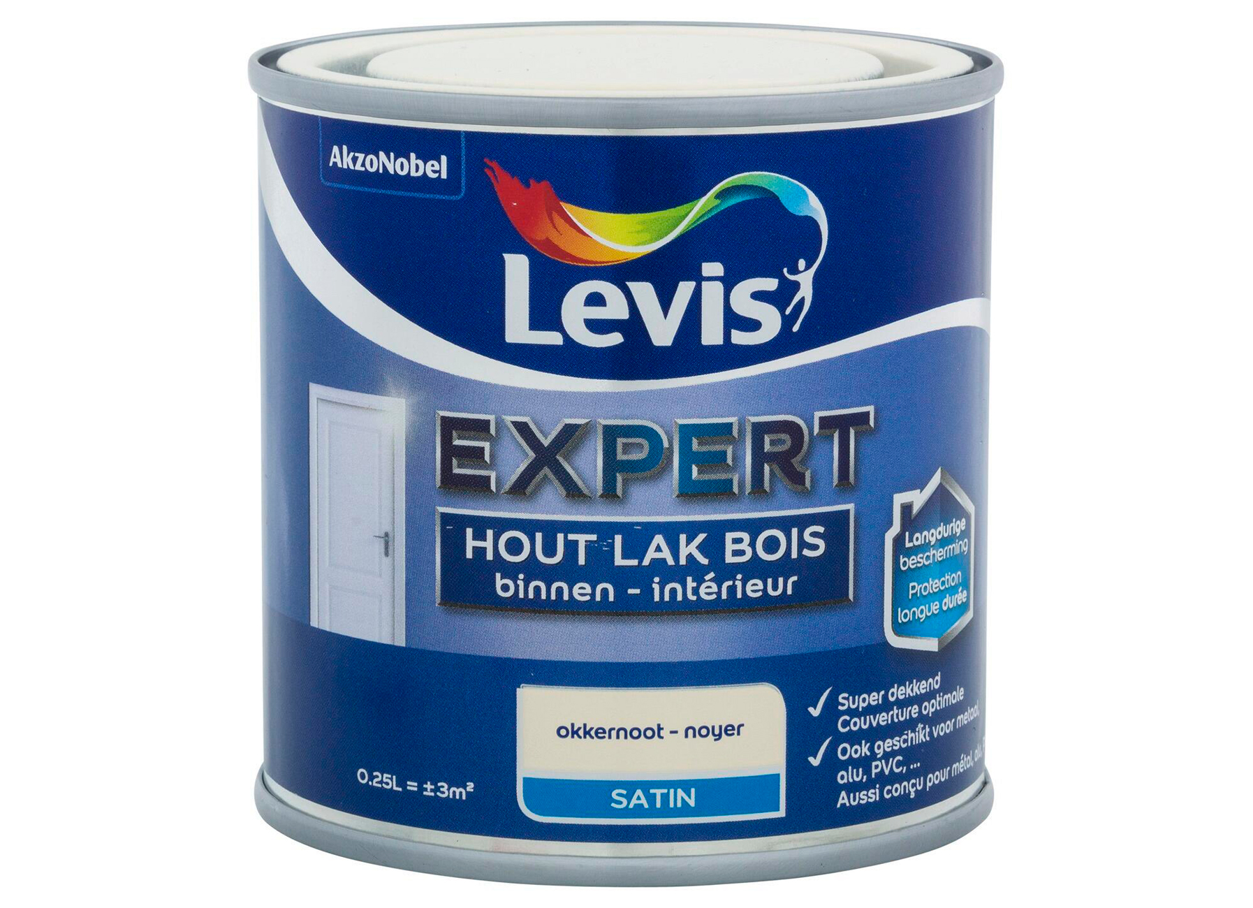 LEVIS EXPERT LAK BOIS INTERIEUR SATIN NOYER 0,25L