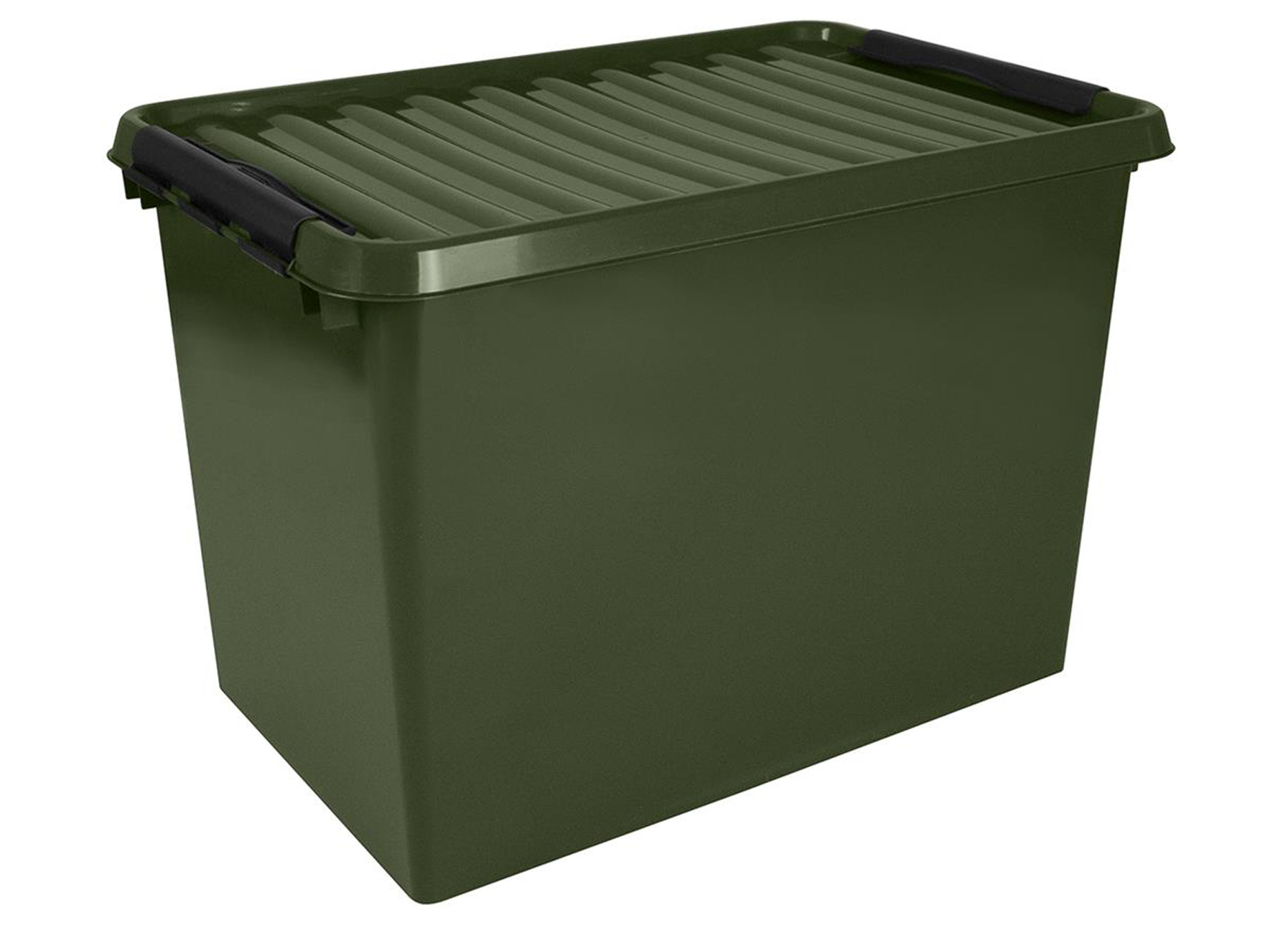 Q-LINE BOITE DE RANGEMENT RECYCLE 72L VERT/NOIR