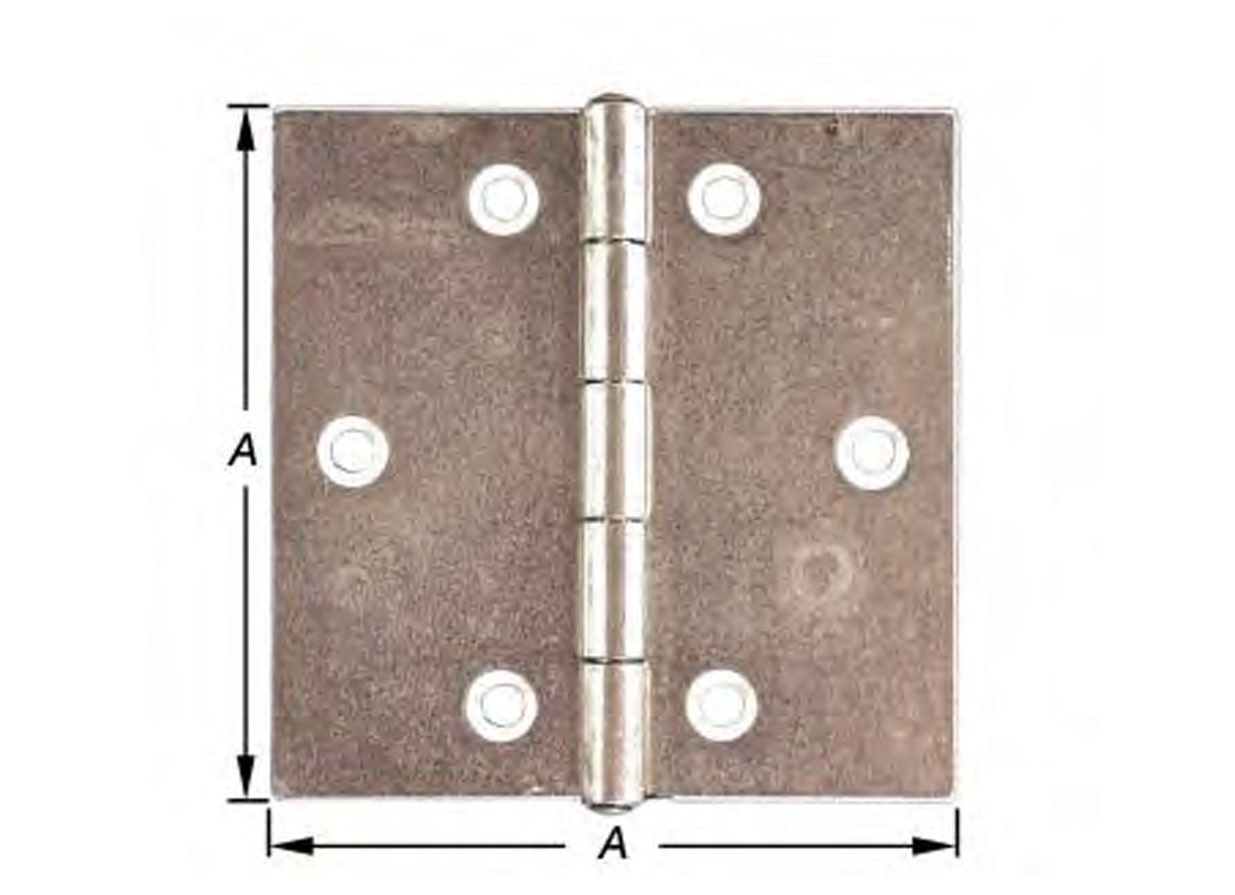 Vierkante Verzinkt - beslag - bouwbeslag - deurbeslag - draaibeslag - vierkante scharnieren verzinkt