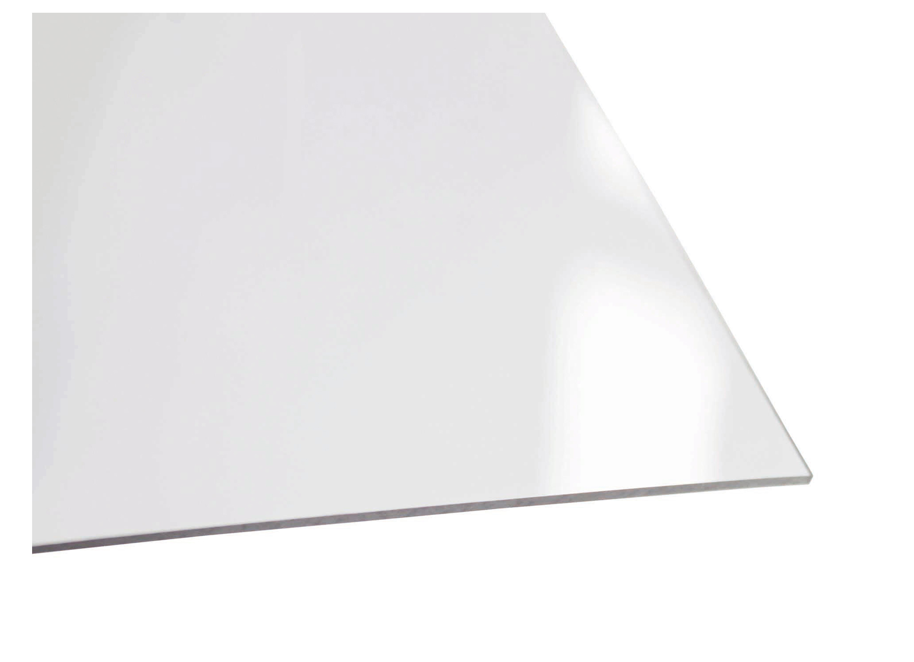 Plaque polystyrène 2.5 mm transparente lisse L.200 x 100 cm