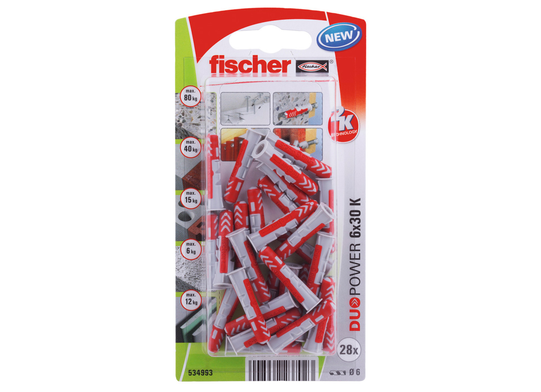 Fischer Cheville Duopower fixations fixations mecaniques