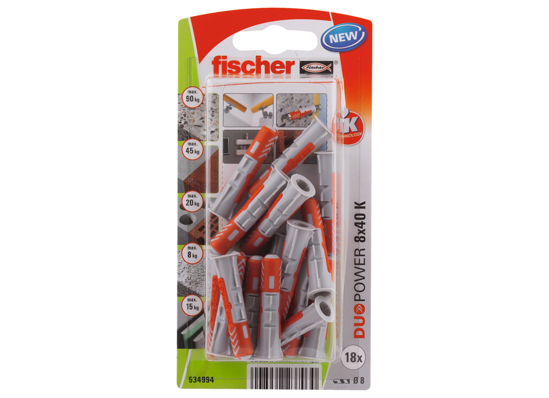 Fischer Cheville Duopower fixations fixations mecaniques