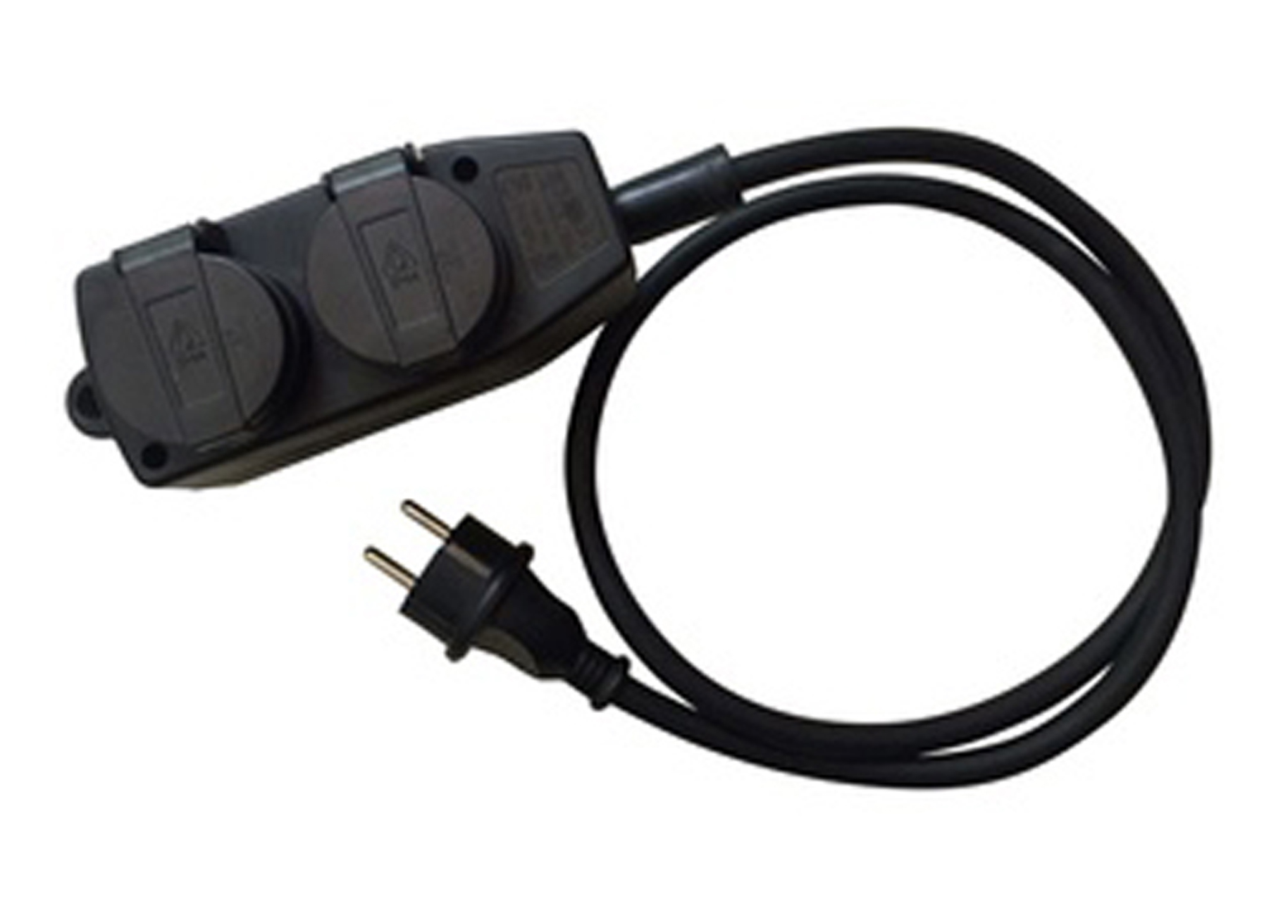 Rallonge électrique 5m de câble H07RN-F 3G2,5 avec prise à clapet (IP44)