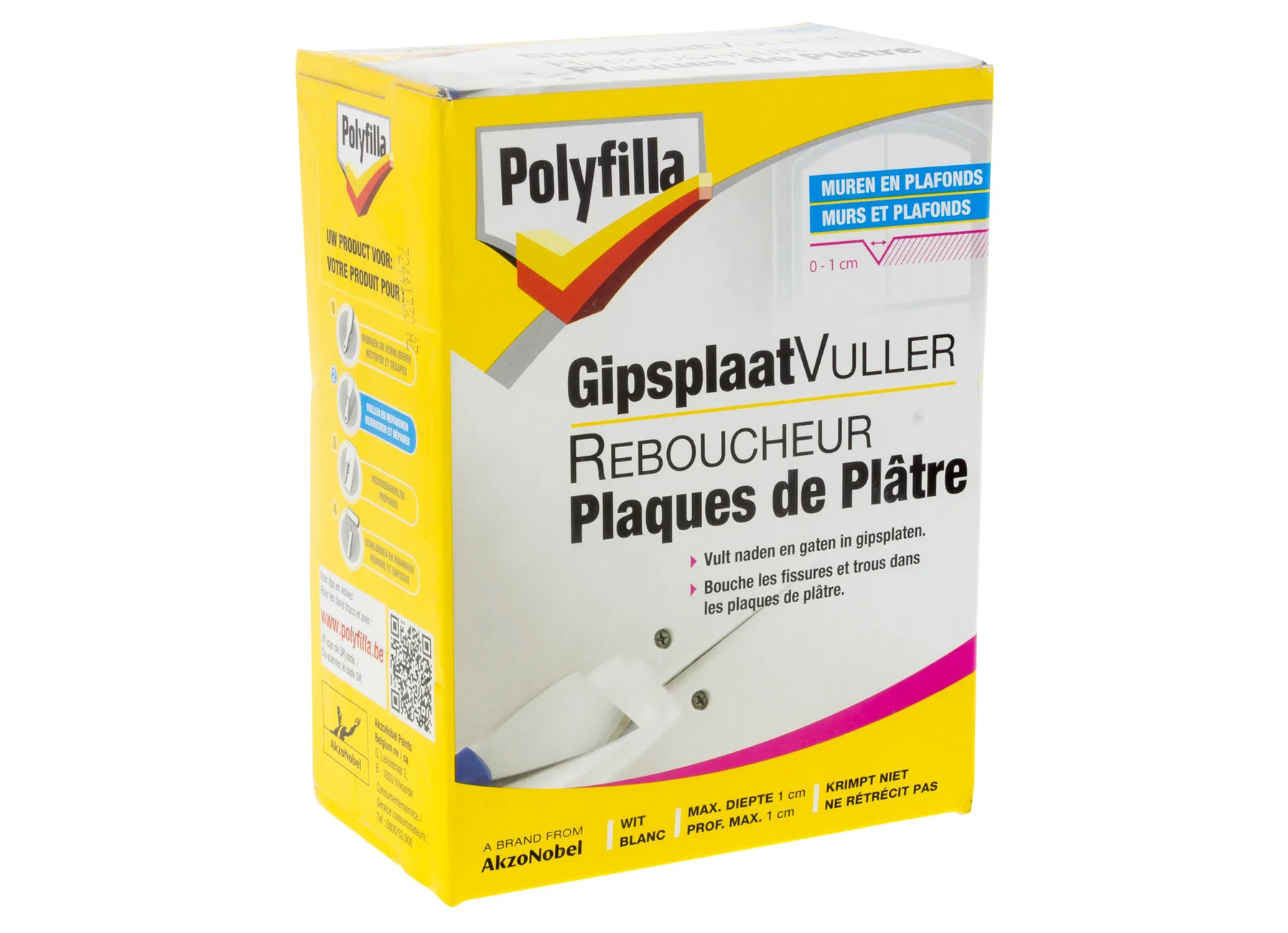 Reboucheur grans trou séchage rapide 1 Kg POLYFILLA